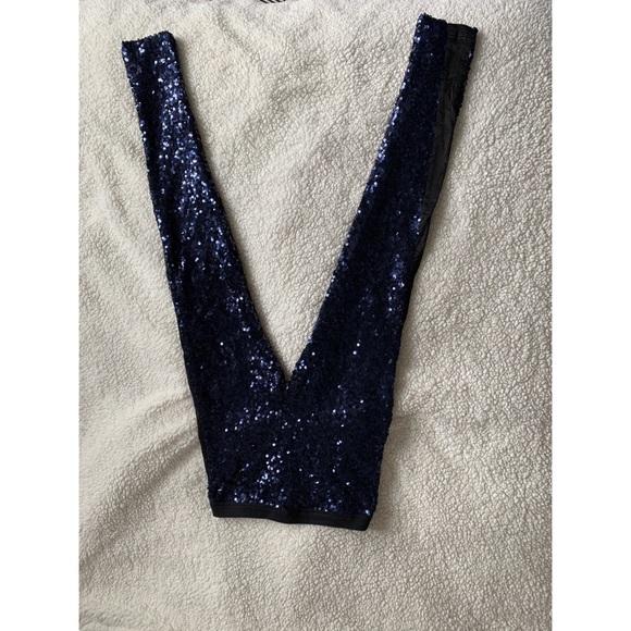 NWT ❗️Tuxedo Sequin Leggings by French Connection - Picture 6 of 8